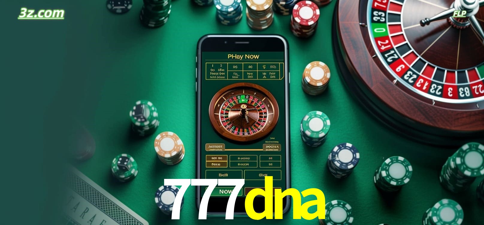 Roleta online no cassino 777dna disponível em celular e computador